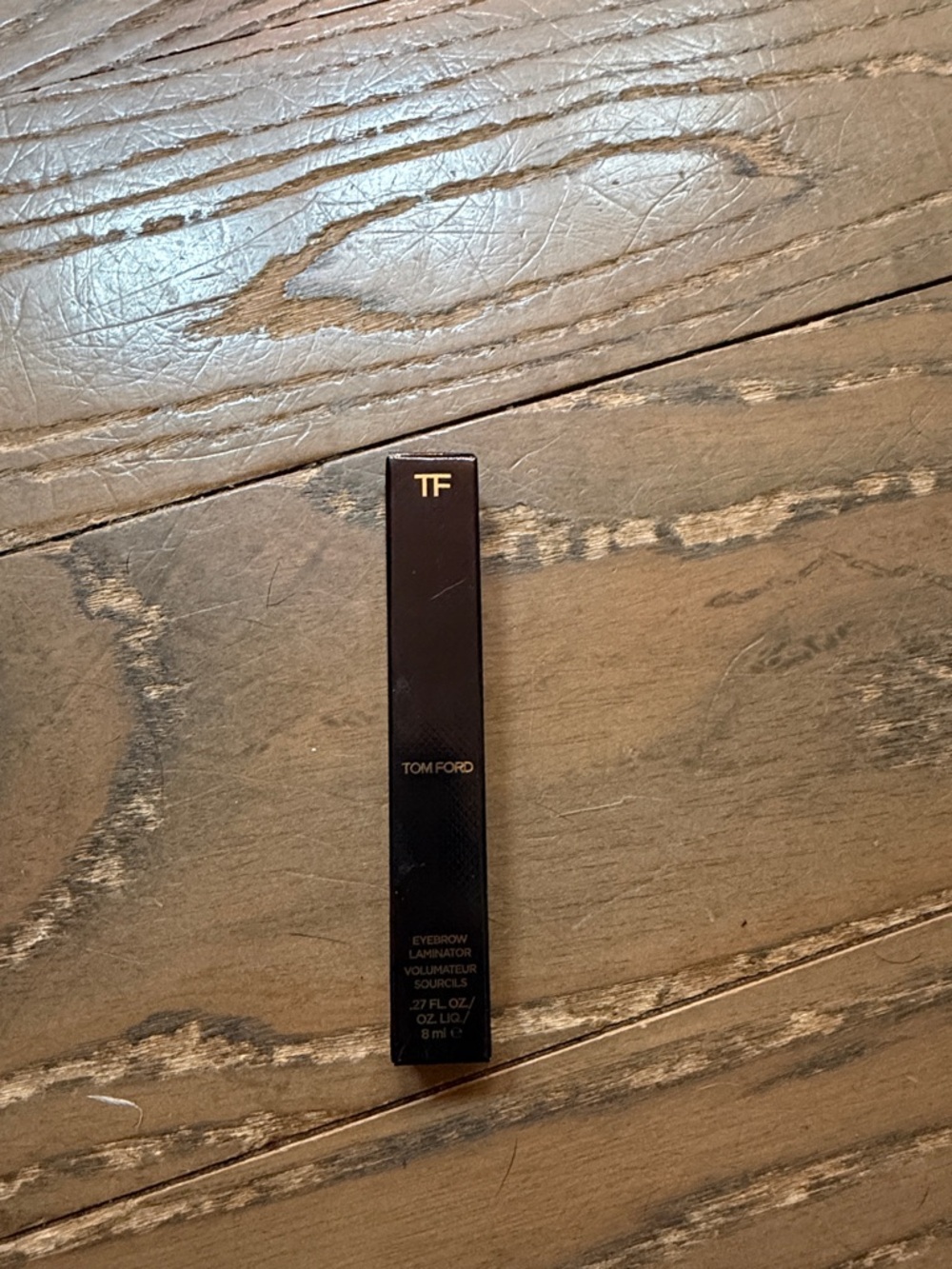 Tom Ford Eyebrow Laminator in Dark Brown with Gold Logo